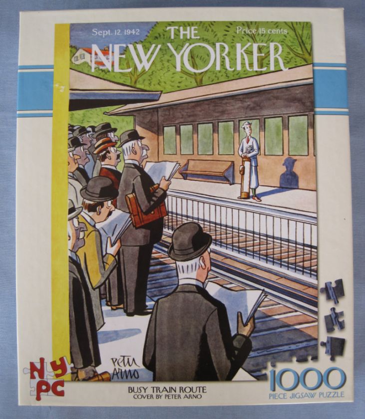 New Yorker Cover Busy Train Route 1000 Pc Jigsaw Puzzle  