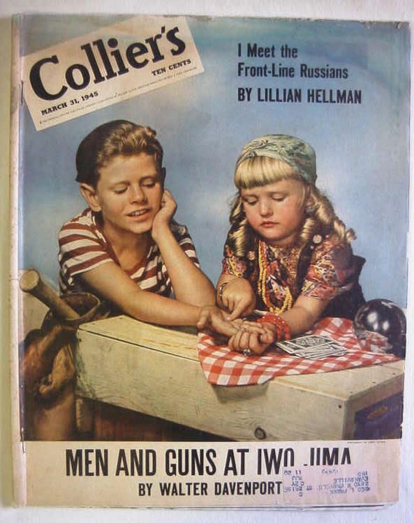 1945 March 31 Colliers Magazine Iwo Jima   Railroaders  