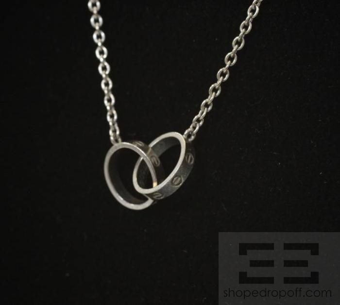 Cartier 18K White Gold Love Necklace  