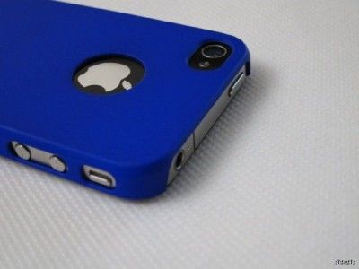 Dark Blue Moshi iGlaze Hard Case Cover for Apple iPhone 4 4G  