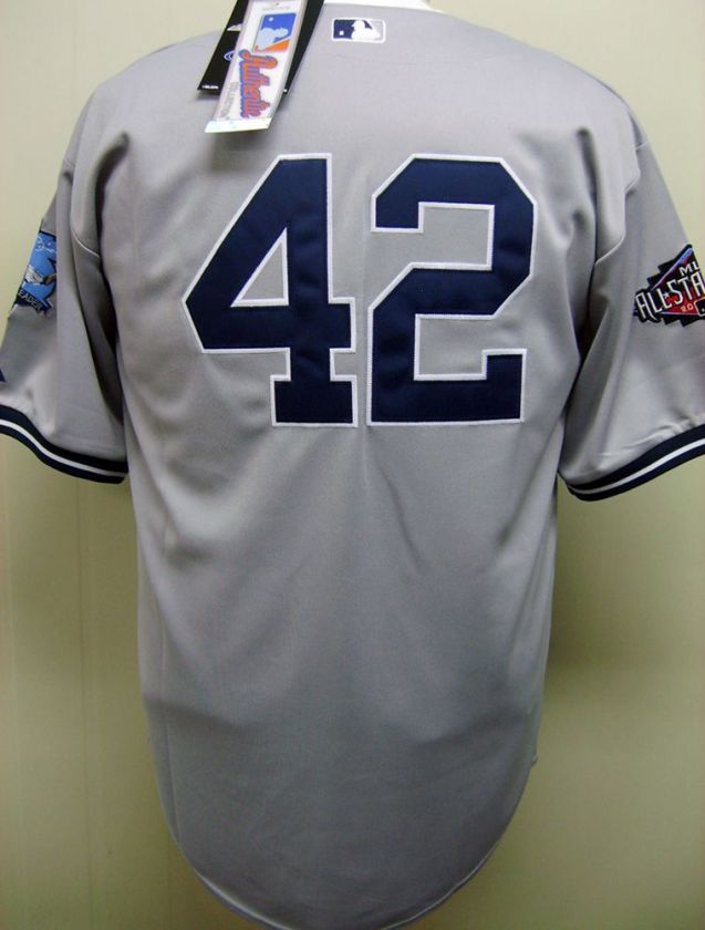 New York Yankees #42 Mariano Rivera 602 Saves Road Jersey  