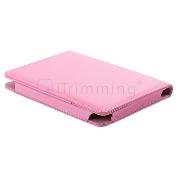    Kindle Touch Ebook Pink Folio Leather Case Cover Pouch  
