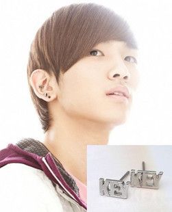 Korea DBSK sinnger drama SHINee Key Font Earrings DE23  