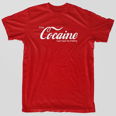COCAINE Coca Yaho PARTY Rehab NYC Drugs Marijuana Cannabis T Shirt 
