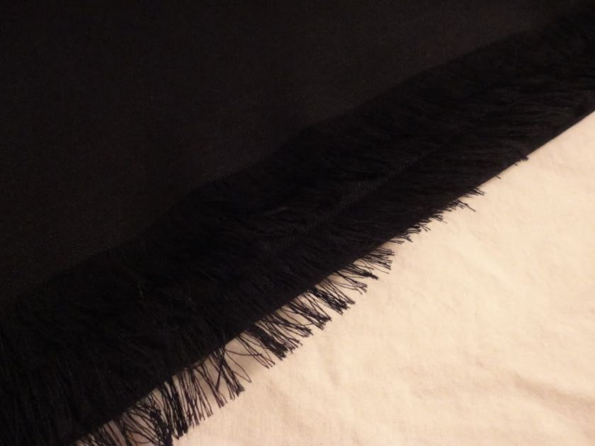 595 NWT 100% Authentic GUCCI GG Monogram Black Unisex Wool & Silk 