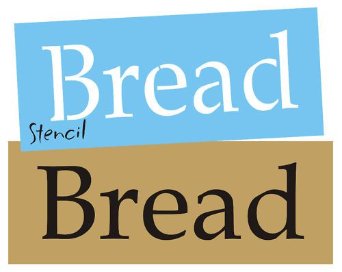 Stencil Bread Country Kitchen primitive box craft signs  