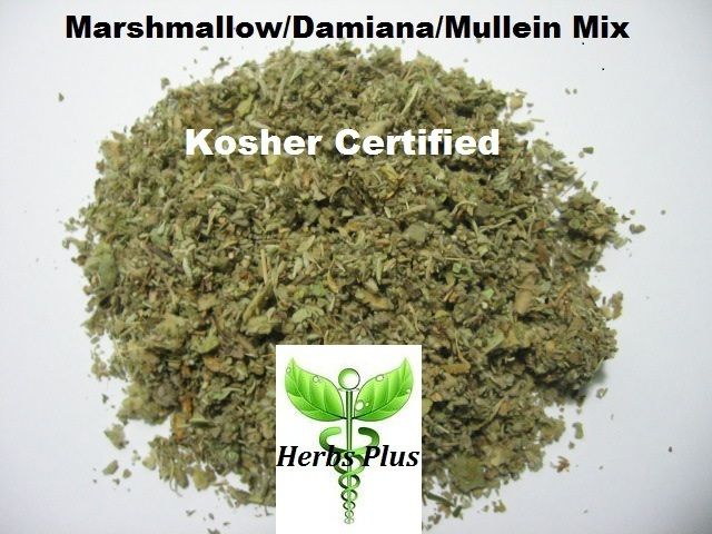 Ounce Marshmallow Leaf Damiana Mullein Combo 1/4 Pound  